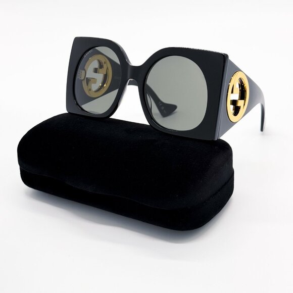 NEW GUCCI SUNGLASSES GUCCI GG1254S 001 BUTTERFLY SHAPE EYEWEAR GUCCI - Picture 3 of 11